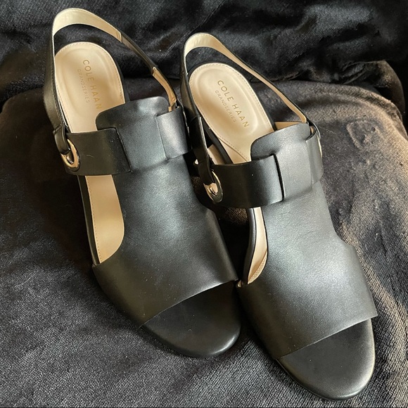 COLE HAAN Adele Grandseries Sling Back Leather Sandals SIZE 11 - Picture 9 of 13